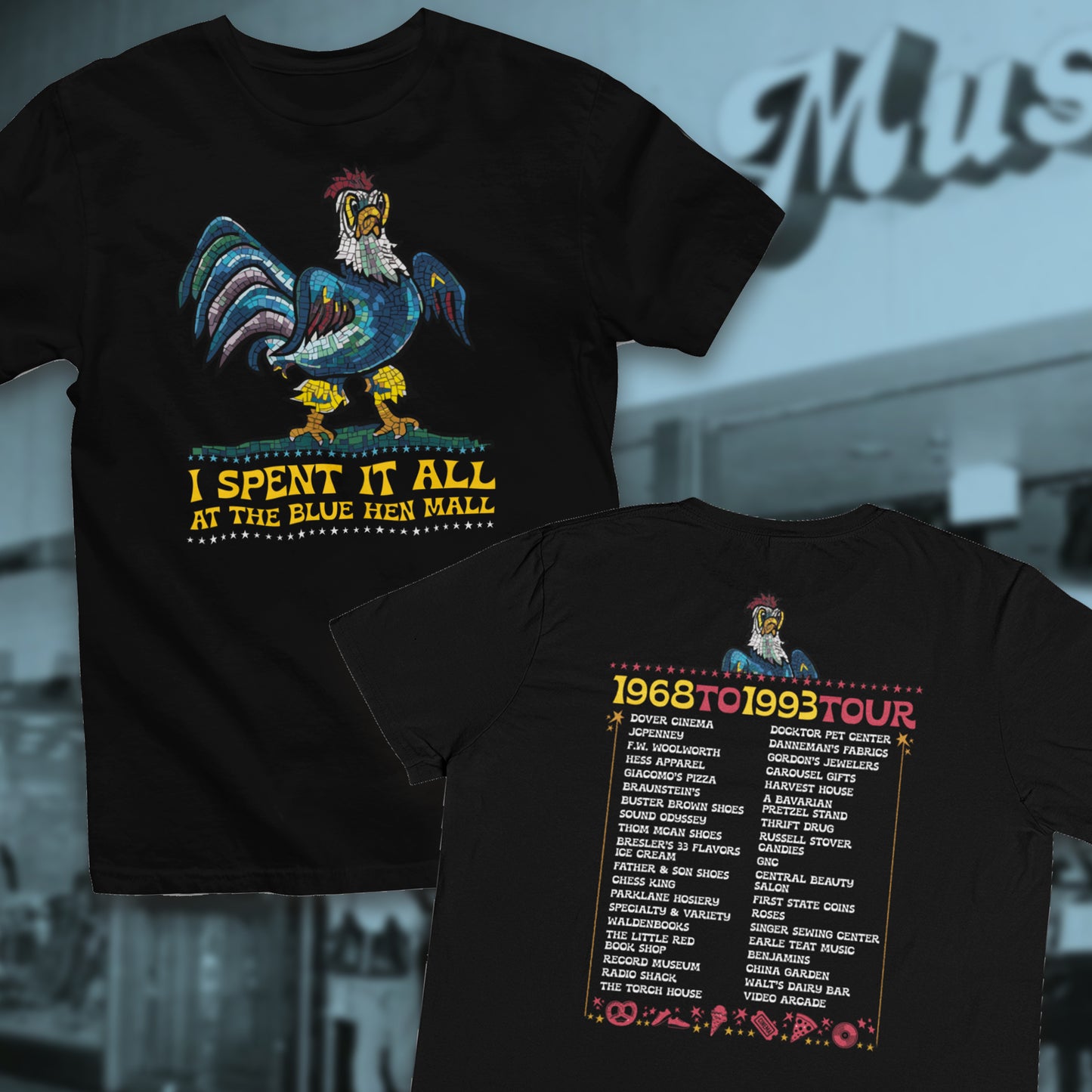 "Spent it All" Blue Hen Mall Tour Shirt Tee