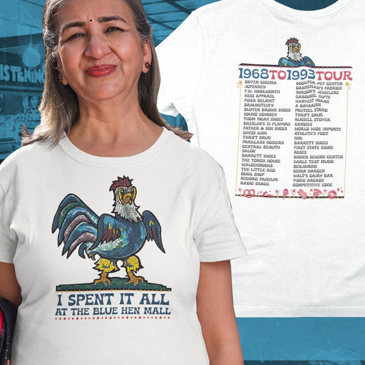 Spent it All - Dover Blue Hen Mall Tee