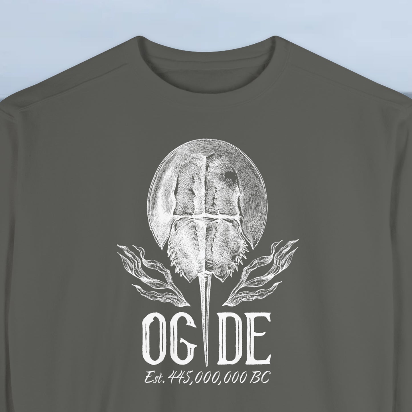 OG DE Delaware Horse Shoe Crab Unisex Garment-Dyed Sweatshirt