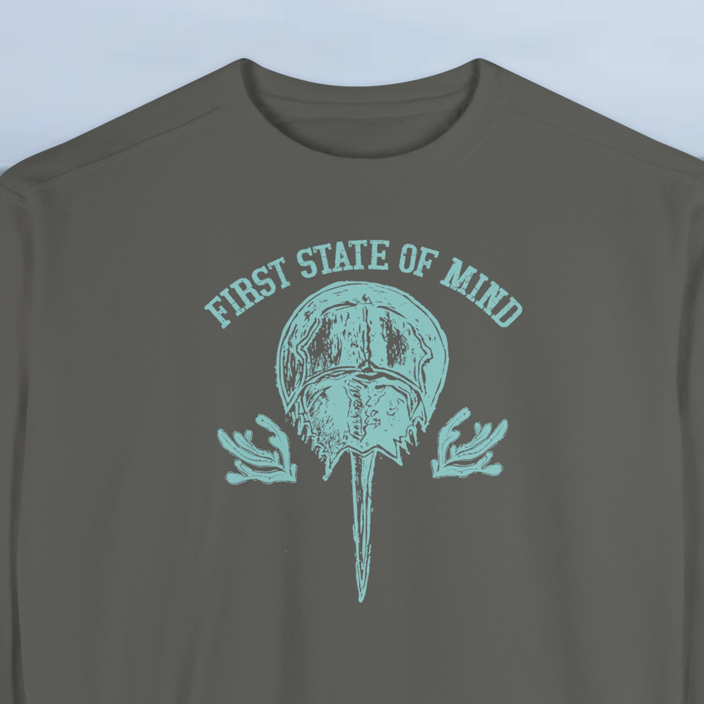 Horse Shoe Crab First State of Mind Unisex Garment-Dyed Sweatshirt