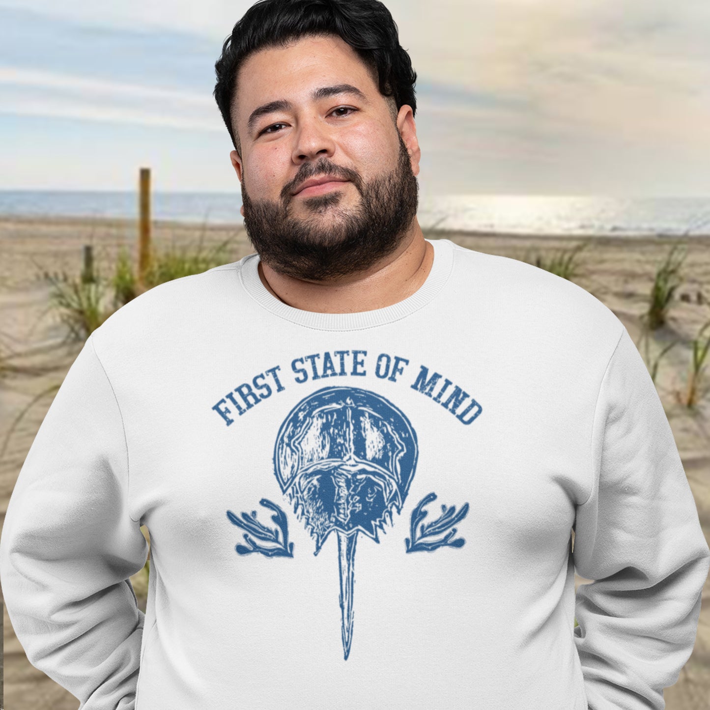 Horse Shoe Crab First State of Mind Unisex Garment-Dyed Sweatshirt