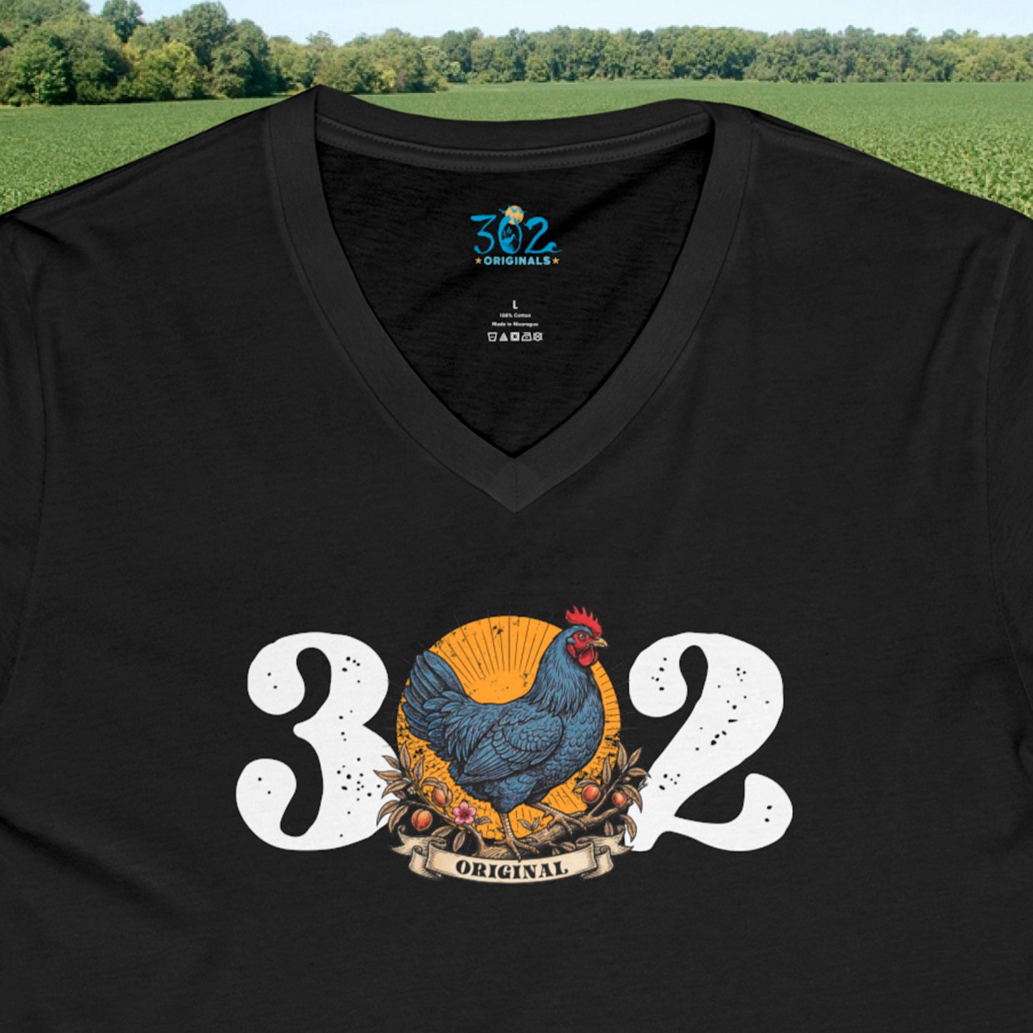 302 Original Blue Hen V Neck