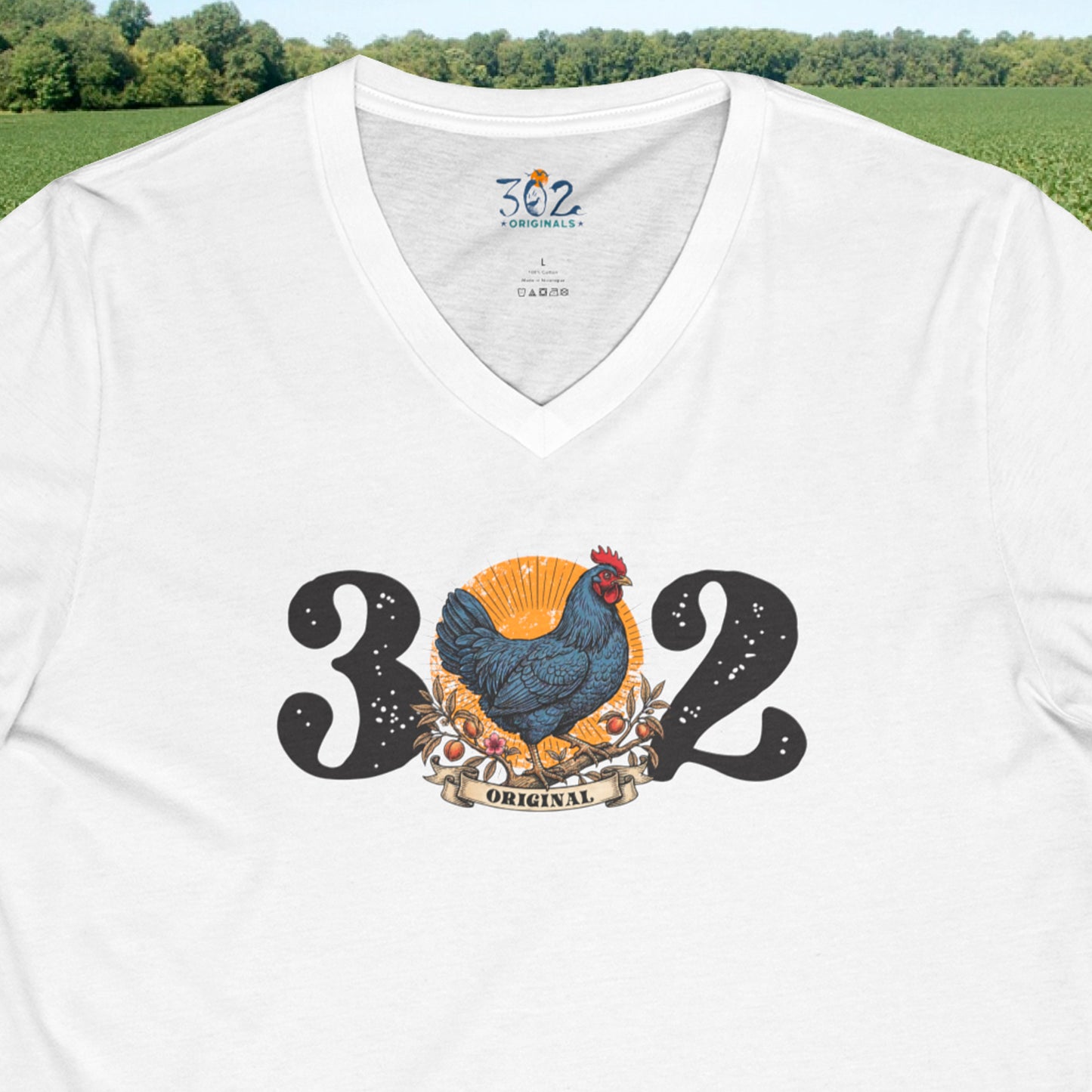 302 Original Blue Hen V Neck