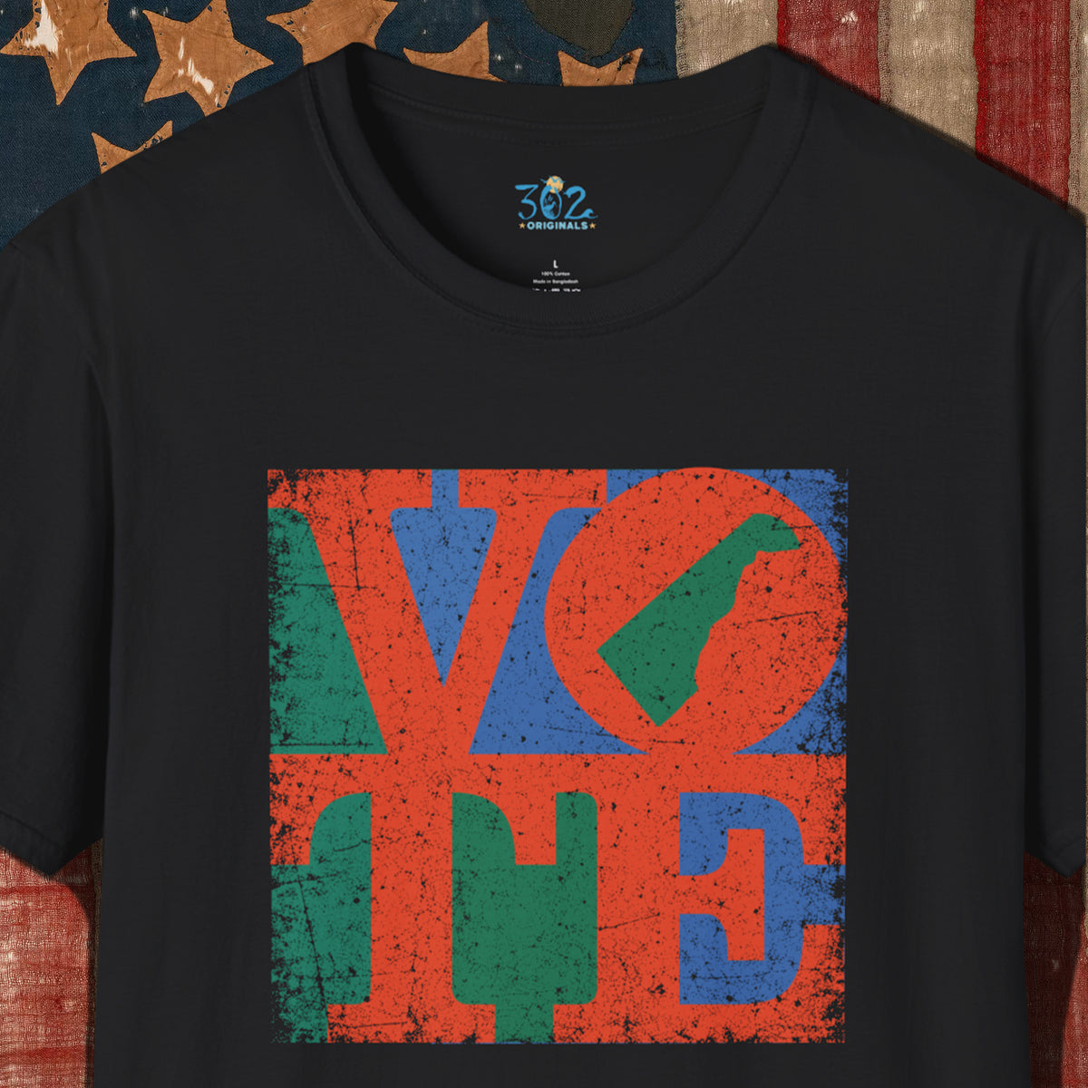 302 Originals VOTE Delaware Pride Graphic T Shirt